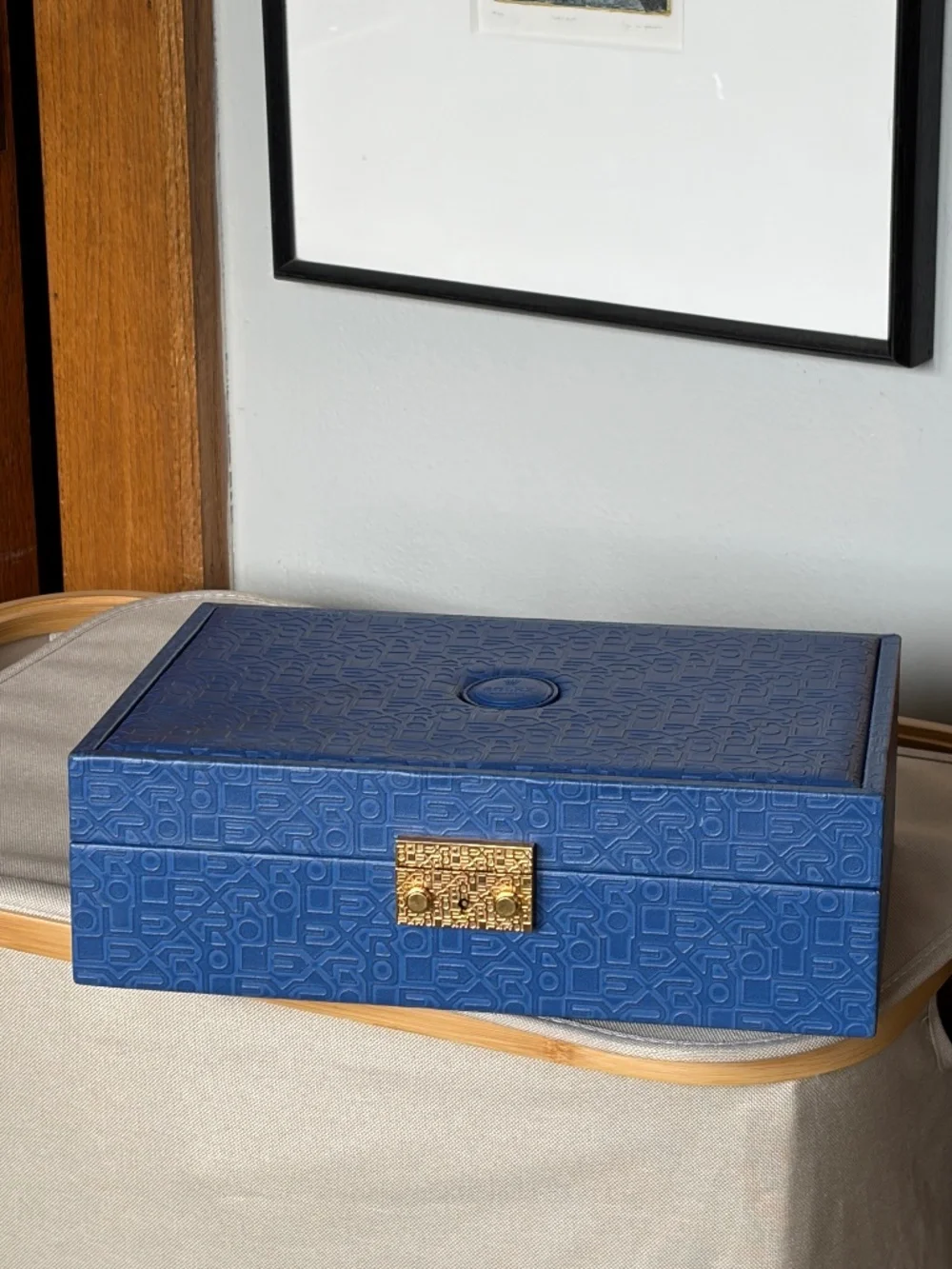 Vintage Montres Rolex S.A. Geneve Suisse Blue Jewelry/Watch Box 51.00.01